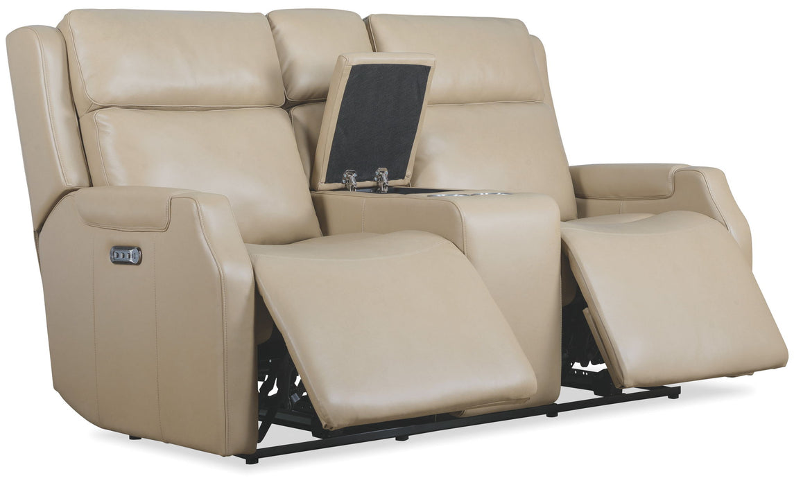 MS - Nelson Zero Gravity Power Console Loveseat With Power Headrests And Lumbar