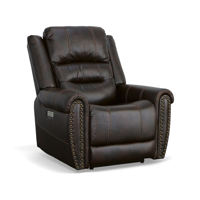 Oscar - Power Recliner With Power Headrest - Molasses