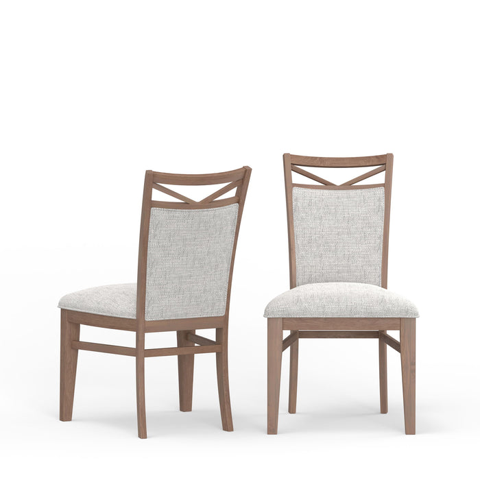 Americana Modern Dining - Upholstered Dining Chair (Set of 2) - Cotton White