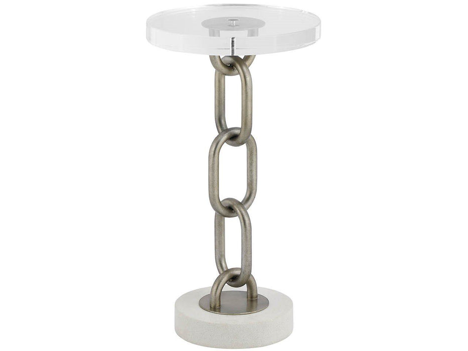 Oasis - Link Accent Table - Bronze / White