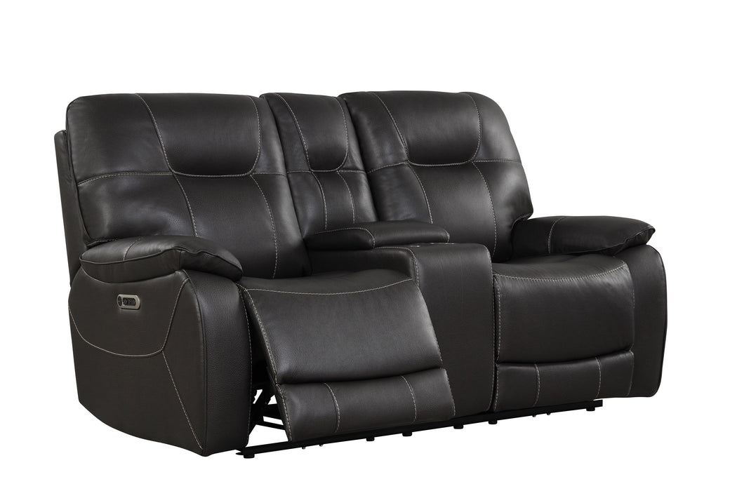 Axel - Power Console Loveseat - Ozone