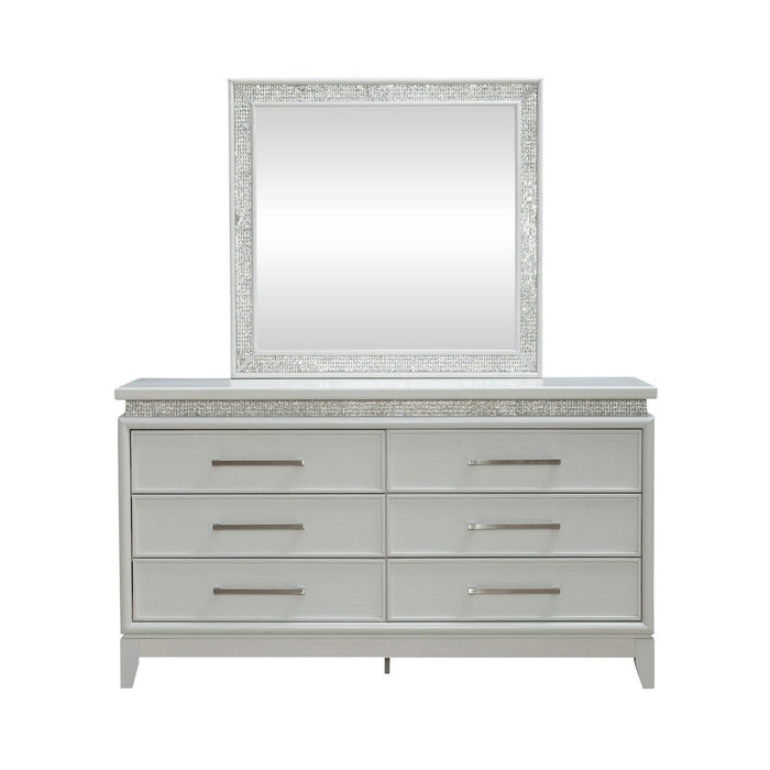 Reflections - Dresser & Mirror - White