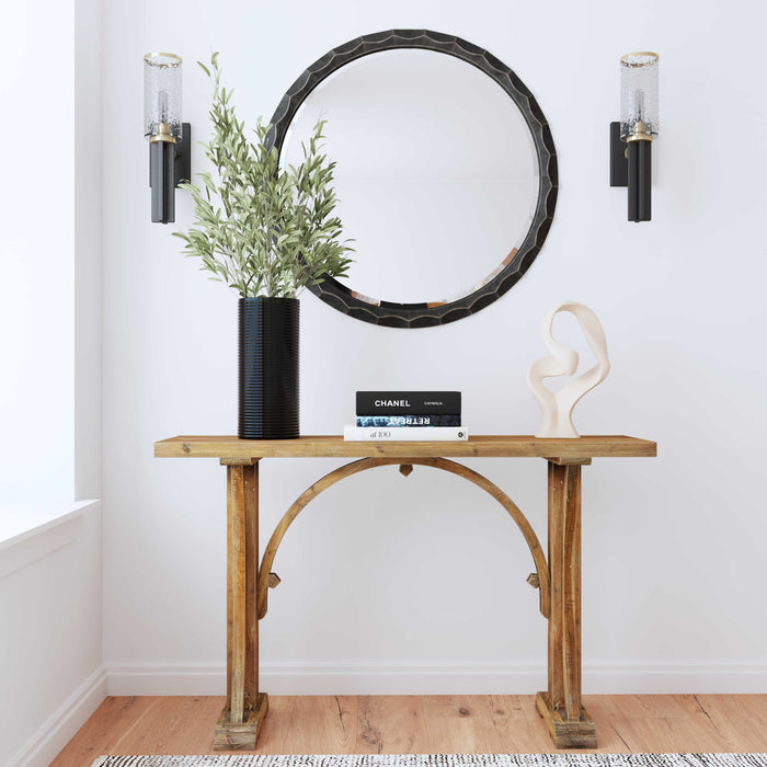 Genessis - Reclaimed Wood Console Table - Dark Brown