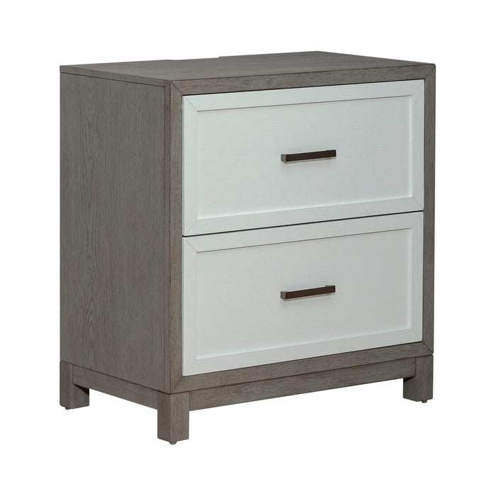 Palmetto Heights - 2 Drawer Nightstand With Charging Station - White