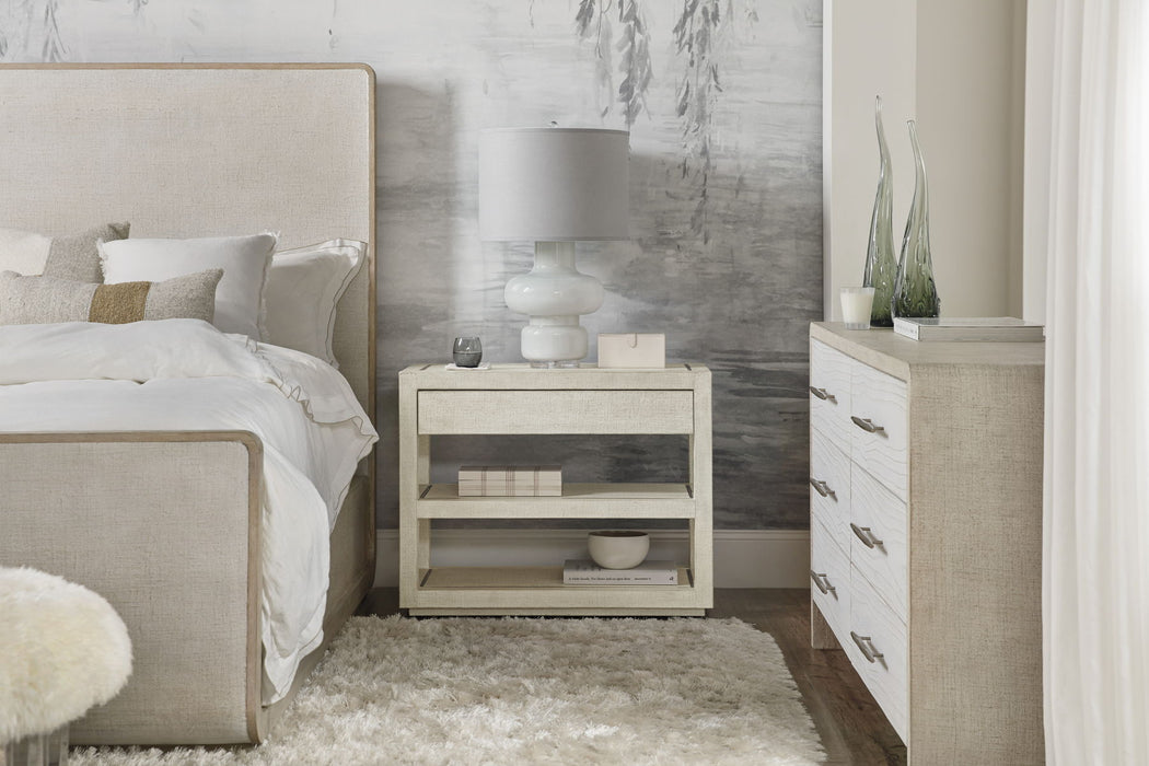 Cascade - 1-Drawer 1-Shelf Nightstand - Beige