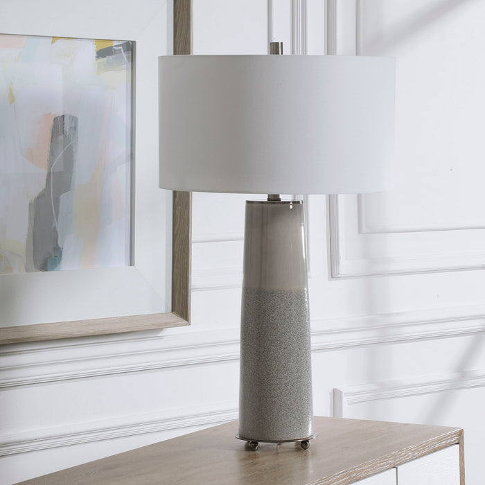 Abdel - Glaze Table Lamp - Gray