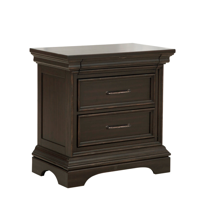 Caldwell - 2 Drawer Nightstand - Brown