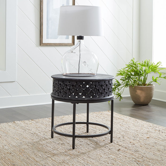 Stella - Accent End Table - Chalkboard Black