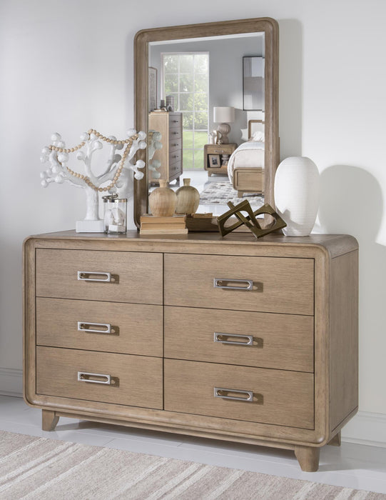 Theo - Beveled Mirror - Desert Oak
