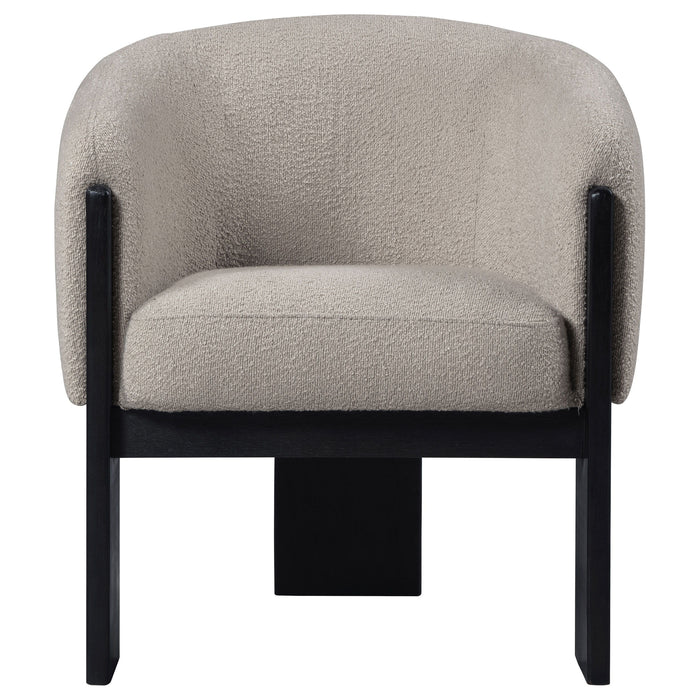 Valdez - Boucle Upholstered Barrel Back Accent Chair