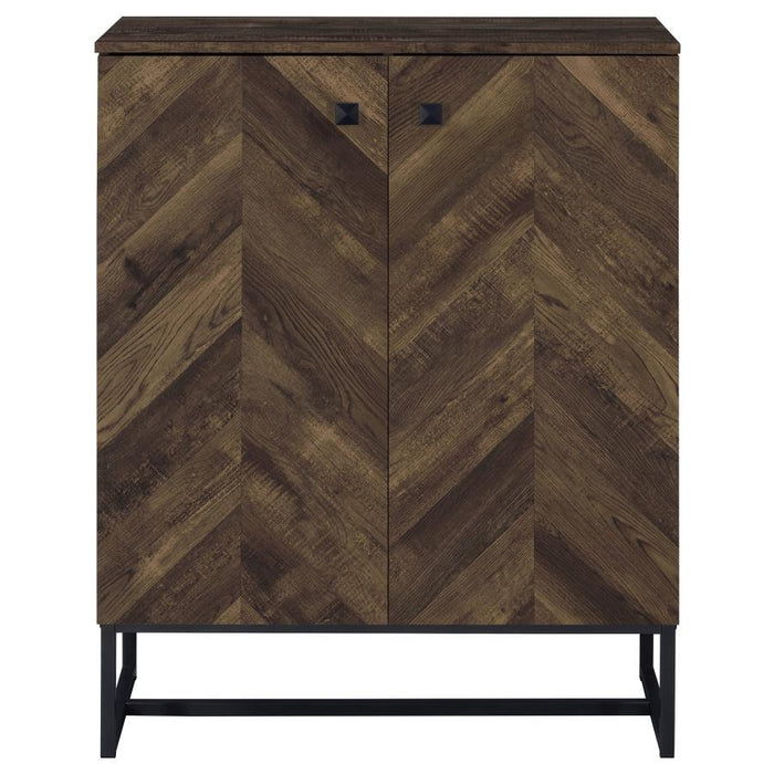 Carolyn - 2 Door Engineered Accent Wood Cabinet - Rustic Oak