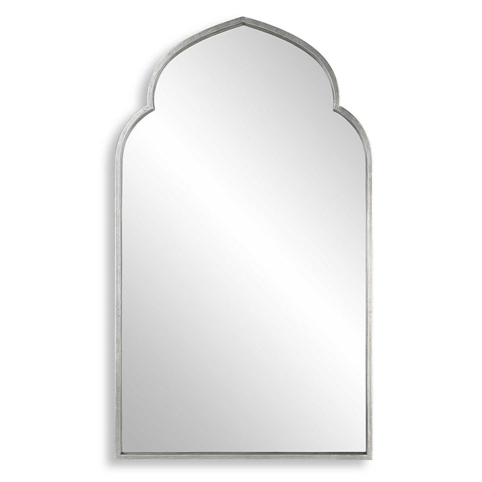 Moroccan Style Mirror - Soft Silver