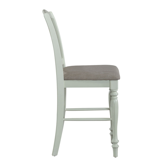 Cumberland Creek - Slat Back Counter Chair - White