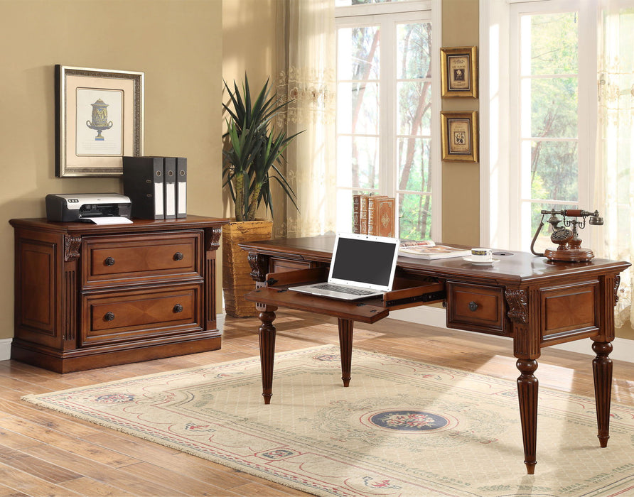 Huntington - 2 Drawer Lateral File - Antique Vintage Pecan