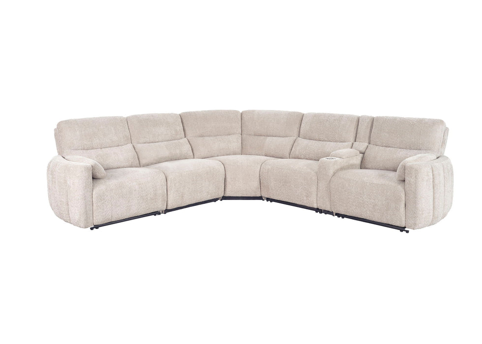 Modesto - Modular Power Reclining Sectional With Power Adjustable Headrests