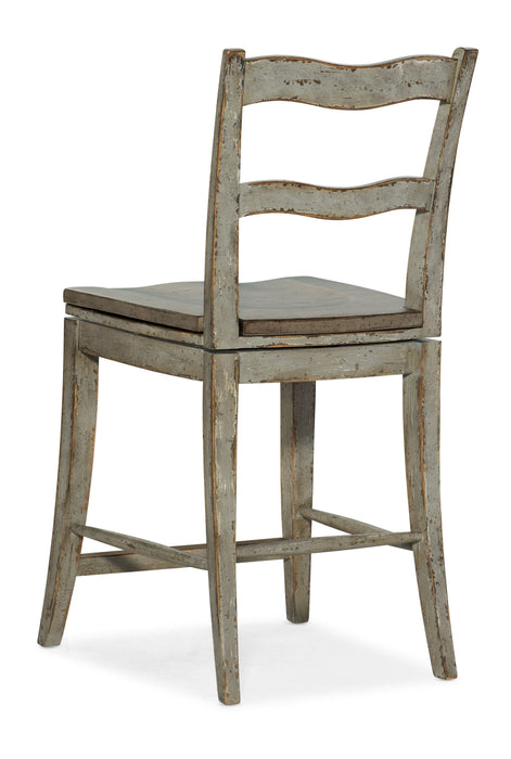 Alfresco - La Riva Ladder Back Swivel Counter Stool