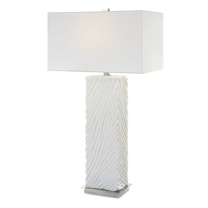 Pillar - Marble Table Lamp - White