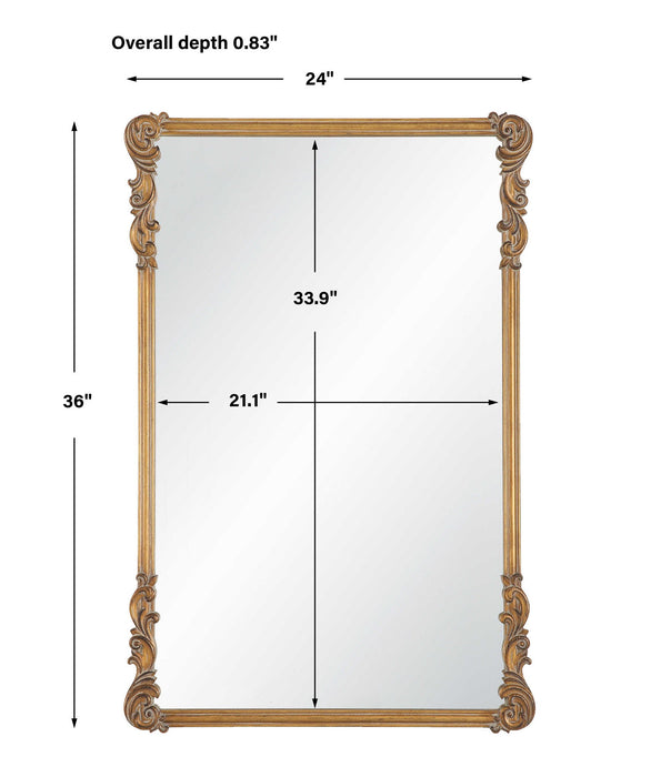 Mirror Vertically Or Horizontally - Antique Gold