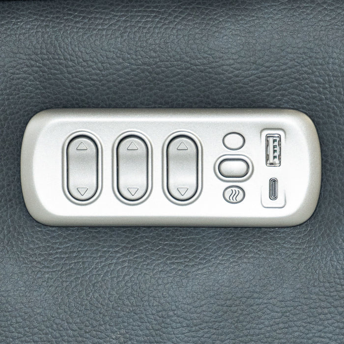 Vernon - Power Swivel Gliding Recliner With Power Headrest, Lumbar, Heat & Massage