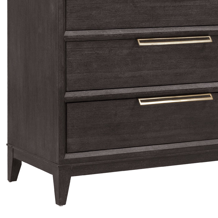 Quincy - 5-Drawer Chest - Black